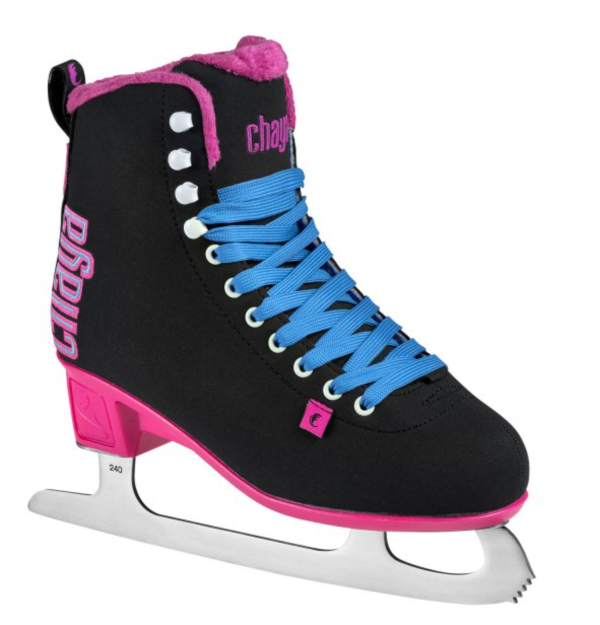 Chaya Ice Skates - Classic Black and Pink